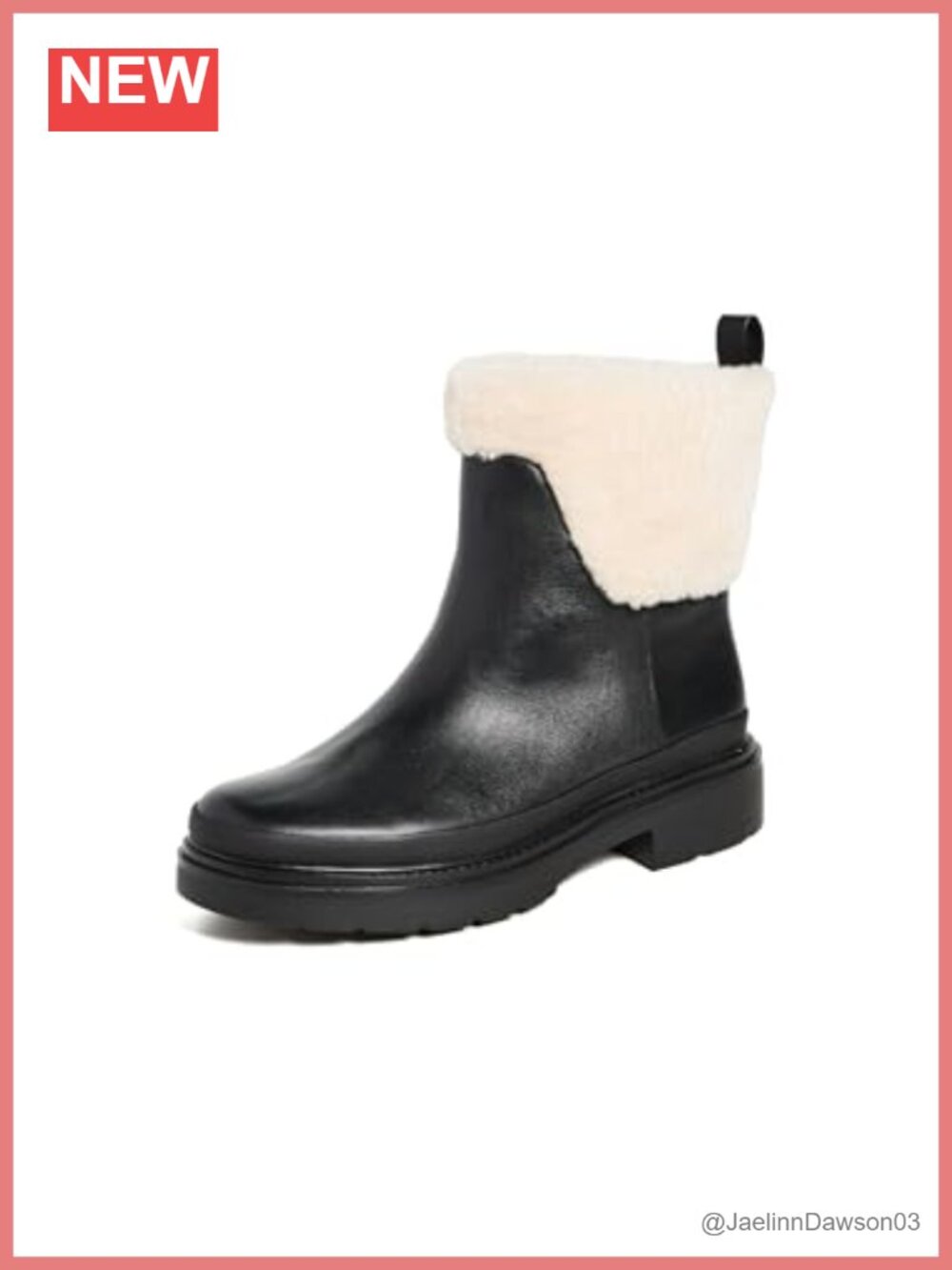 Women's Ankle Boots with Sherpa Trim & Leather Lining - 1.75in Heel